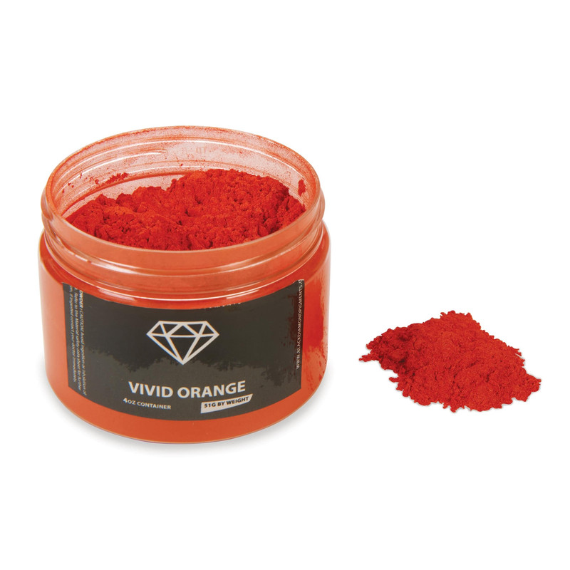 Mica Powder - 51 Grams - Color:Vivid Orange